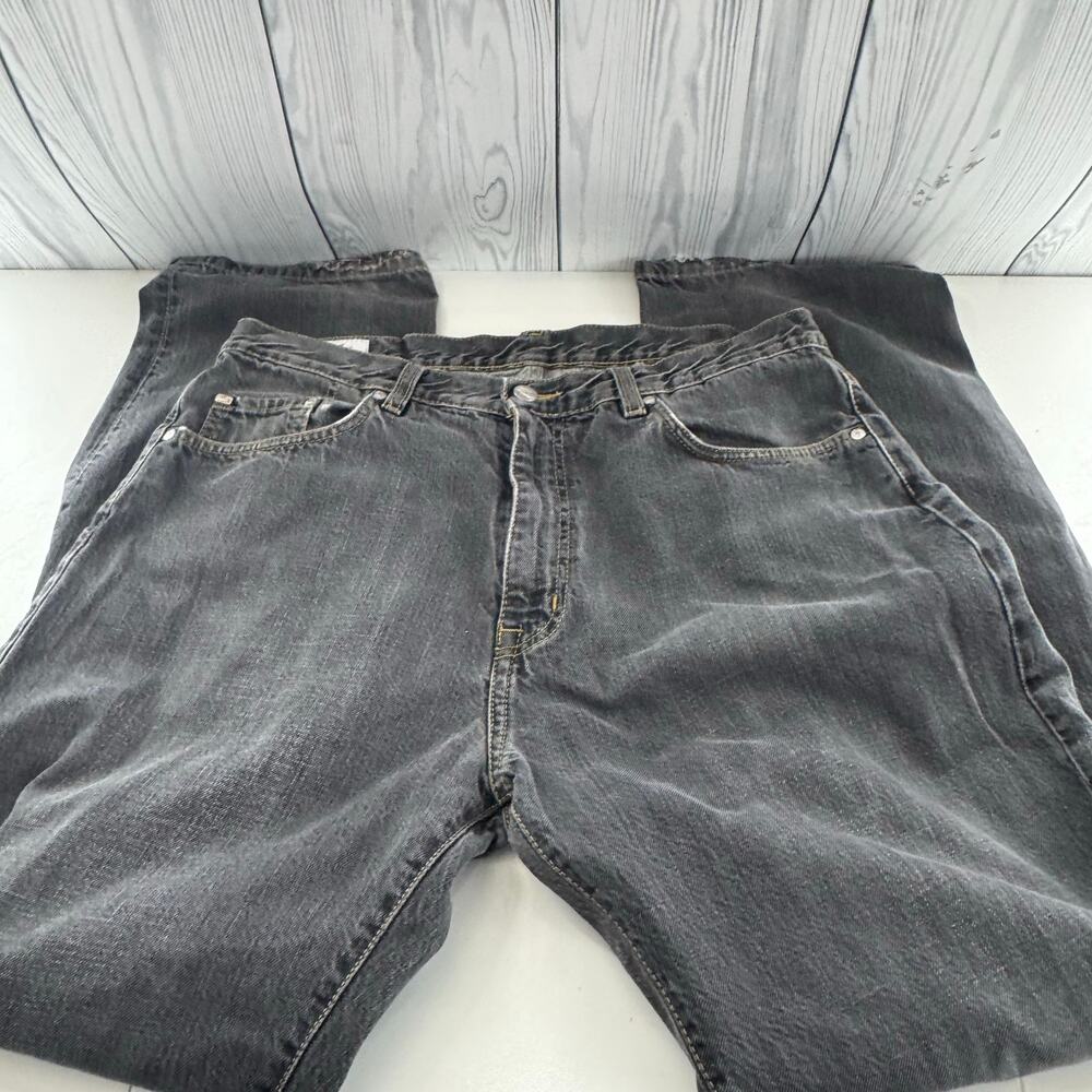 Y2K 100% Cotton Lacoste Jeans Regular Fit Straight Leg Black Gray W32 - L31